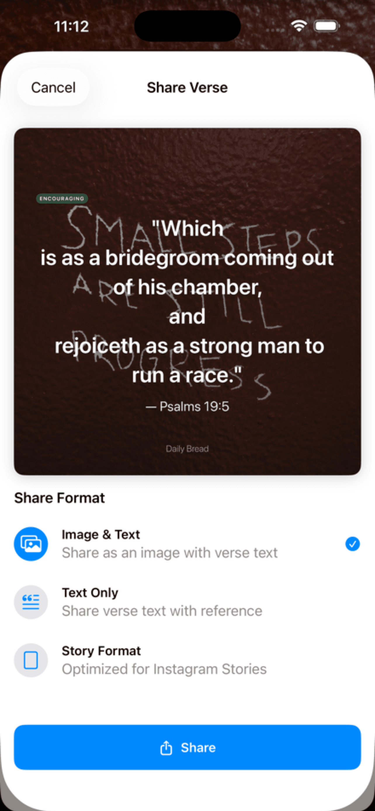 Daily Bread verse sharing